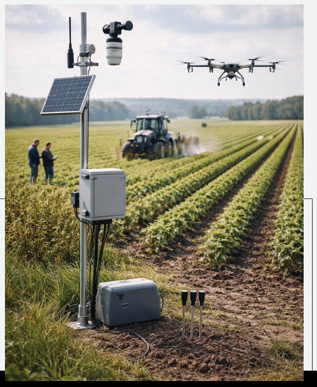 Разработка IoT мониторинга полей в Пскове от 8628 р. | АвикейПск