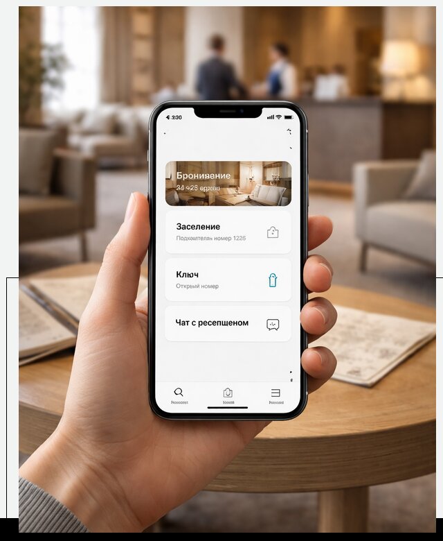 Мобильное приложение для гостей отеля в Пскове, управление сервисом